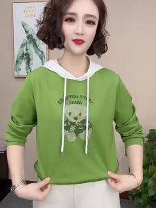 Ladies New Spring Season Fashionable All-Matching Hooded Sweatshirt