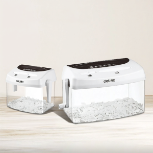 deli | Manual Shredder A4 Paper Card CD Photo Mini