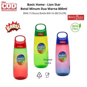 Botol Minum Dua Warna 800 ml Basic Home Lion Star | BNN-15 Bossa Bottle 800 ml (BICOLOR) BPA Free