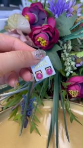 💥ต่างหูทับทิม งานพลอยแท้ ทับทิมสีชมพู ต่างหูพลอยแท้ ต่างหูหลังเบี้ยชูเม็ดเดี่ยว อัญมณีเครื่องประดับของแท้ สินค้ามีใบรับประกันดูแลตลอดการใช้งาน AUFU STORE