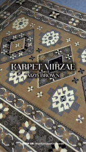 MIRZAE Karpet Lantai 100x150 MZ15 Brown