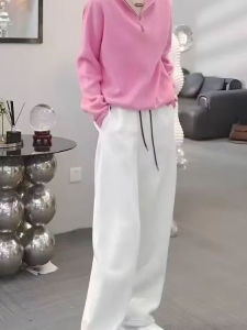 ชุดลำลองแฟชั่นสำหรับผู้หญิง ชุดสองชิ้น ชุดสเวตเตอร์มีฮู้ด กางเกงขากว้าง ชุดฤดูใบไม้ผลิ 2025 ชุดลำลองที่ทันสมัยและลดอายุ