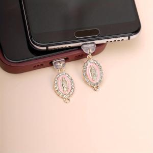 1Pcs Virgin Mary Charm Phone Dust Plug - Decorative Pendant Mobile Phone Decoration Mobile Phone Computer Earphones