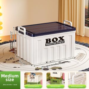 MEIZHUFU | Large Capacity Thick Storage Box With Lid And Handle