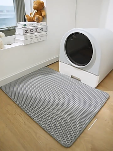 แผ่นรองทรายแมว พรม 2 ชั้น EVA แผ่นรองทราย พรม ดักทรายแมว ขนาด ใหญ่(30-120CM)  แผ่นดักทรายแมว พรมดักทรายแมว ช่วยดัก ทรายแมว ที่ติดตามเท้า ใช้งานง่ายทำความสะอาดง่าย