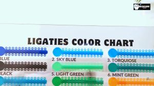 Medcare Acrylic Color Chart of Rubbers For Display