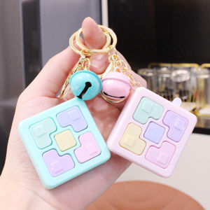 Decompression Puzzle Memory Box Game Machine Keychain Mens Pendant Cute Creative Cartoon Backpack Key Chain Female