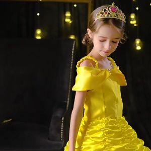 ชุดแฟนซี ชุดคอสเพลย์ เดรสออกงาน ชุดเจ้าหญิงออโรร่า สโนไวท์ เบล จัสมิน แอเรียล ทิงกาเบล ความสูง 100-150 cm