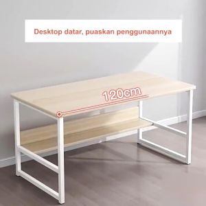 Animax meja belaja/kerja komputer/meja kantor/meja pc/rumah meja tulis sederhana/Meja Kerja dengan Rak Serbaguna 100*42*110