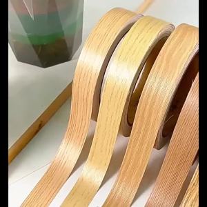 1pc 10mX1/1.5/2cm Wood Grain PVC Edge Banding Tape Self-Adhesive Peel and Stick Furniture Edge Trim for Cabinets Tables