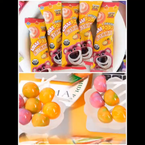 Fruit Juice Lollipop Candies Grape Milk & Orange Milk Candy SUGAR CRASH