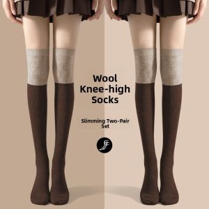 Miiow | Thickened Wool Over-Knee Socks with Pressure and Knee Protection