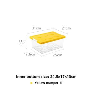 Toy Storage Box Childrens Building Block Sorting Box Snack Storage Plastic Storage Box Japanese Style Cartoon Living Room