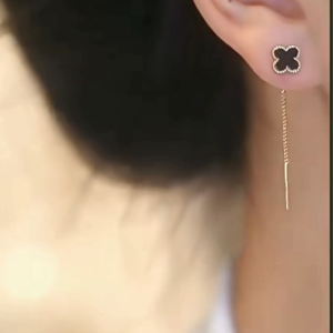 Terbaru Anting Titanium Anti Karat Berlian Lapis Emas Wanita Korea Perhiasan Aksesoris