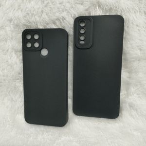 Softcase Xiaomi Redmi 9C Silikon Casing Selikon Case Macaron Pelindung Pro Camera Full Black Hitam
