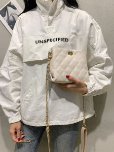 กระเป๋าสะพายข้างผู้หญิงแบบสะพายข้างโซ่ กระเป๋าใส่โทรศัพท์มือถือขนาดเล็กแบบสะพายข้าง กระเป๋าสะพายข้างแบบสะพายข้างแบบลำลอง