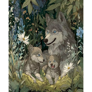 PhotoCustom Acrylic Paint By Numbers for Adults on Canvas Wolf Animal Coloring Drawing Oil Paintings By Number Home Decor