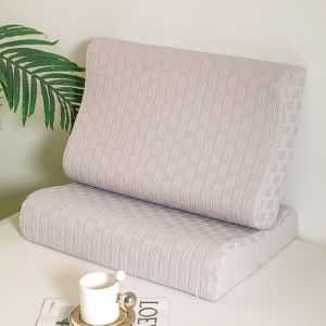 SUNLIGHT HOME 1 Piece Plaid Latex PillowcaseBreathable Memory Foam Pillow Case 8 Colors