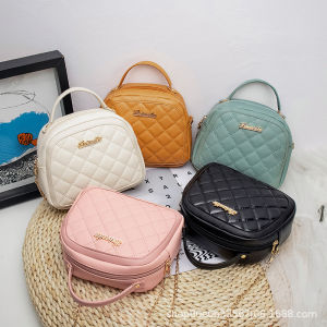 Fashionable Diamond Grid Chain Handbag Womens Spring Summer New Style Handheld Crossbody Bag Elegant Small Square Bag
