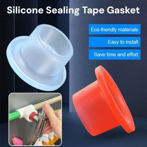 Silicone Sealing Tape Gasket Leak-Proof Faucet Washer Rubber Pipe Mat Circle Plumbing Fitting Plug Faucet Accessories