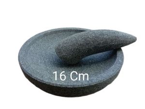 Cobek batu asli Gunung 100% ukuran 16 cm harga termurah ( uang kembali jika bukan batu asli )