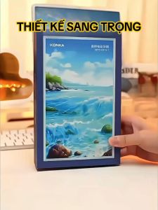 Bàn Chải Điện KONKA – Pin Bền Rung Sóng Âm Chuyên Sâu 5 Chế Độ Đánh Bóng Răng Tặng Kèm 5 Đầu Thay