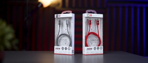 ADAM Element CASA P120 / P200 USB-C to USB-C 240W Braided Charging Cable 480Mbps Data Transfer PD 3.1 Color: Black Gray Red Grab genuine / authentic ADAM Element CASA P120 / P200 USB-C to USB-C 240W Braided Charging Cable 480Mbps Data Transfer PD 3.1