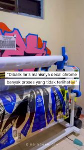 Desain Stiker Motor Yamaha WR 155 Biru Hitam Chrome - Stiker New 2025