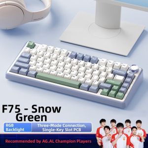 AULA | F75 Customizable 3-Mode Wireless Bluetooth Gaming Office Mechanical Keyboard