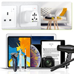 LENCENT World to UK Travel Adapter Visitor from USA/Europe/China/Australia Universal to 3 Pin UK Adapter Plug [USA to UK Adapter/EU to UK adapter] Charger Converter