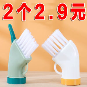 Bàn Chải Vệ Sinh Đa Năng Không Có Góc Chết Có Thể Kết Nối Với Chai Nước Khoáng Dùng Để Vệ Sinh Ướt Và Khô Đầu Phẳng