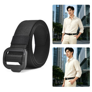 MENSPE Men Belt Outdoor Tactical Belt Free Adjustable Belt Nylon Waistband Youth Sports Canvas Pant Belt Simple Nice Waistband Nylon High Strength Adjustable Training Belt