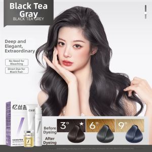 Plant-based Hair Dye for Women Light Tea Mocha Amber Light Brown Cool Fog Chocolate EISANSUN