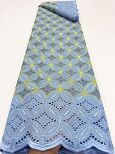 Lace 2026 High Quality African Cotton Lace Fabric in Switzerland Nigerian Swiss Voile Lace Women Dresses Material for Sew