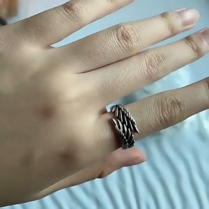 Cincin Sayap Angel-Demon Open Ring I Cincin Couple Malaikat-Iblis