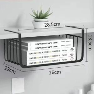 1PC Off-The-Shelf KitchenTiered Storage Shelf Student Dormitory Wardrobe Dormitory Desk Storage Hanging Basket Organizer Kitchen