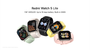 Xiaomi REDMI Watch 5 Lite | Ultra large 1.96 AMOLED display Up to 18 days of battery life Built-in5-system GNSS Advanced health and workout tracking
