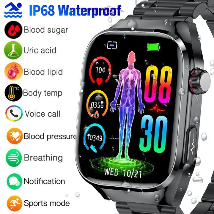 Uric Acid Smartwatches With Ecg Monitor TK16 Smart Watch Blood