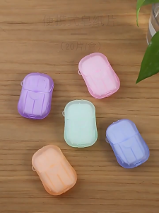 AIDA 50 Sheets Portable Travel Paper Soap Disposable Hand Wash Soap Sheets Sabun Kertas Travel Mudah Alih 便携式旅行香皂片