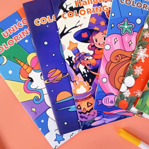 [READY STOCK] 8 Set Children DIY Coloring Book Painting Book Children Learning A5 Art Book / Buku Mewarna / 儿童学习彩色书