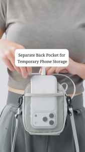 Bitplay Essential 0.5L Transit Pouch – Compact Water-Resistant Travel Sling with 3D Pocket & Multi-Organizer Compartments