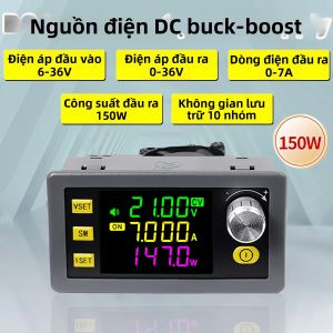 Bộ Chuyển Đổi Buck-Boost CNC SK150 Bộ Nguồn Điều Chỉnh Điện Áp DC Có Thể Điều Chỉnh 150W Cho Mô-đun Sạc Năng Lượng Mặt Trời