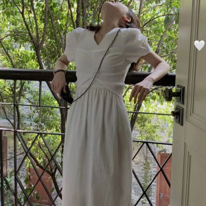 SUSIEYUAN | Elegant Summer Dress Waist Slimming Sweet Design