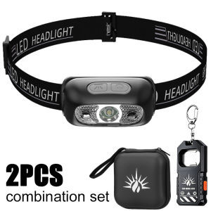 XIWANGFIRE | Powerful Sensor Adjustable Led Head Flashlight USB Rechargeable COB Headlamp Mini Camping Fishing Outdoors Emergency Headlamp