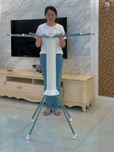 Foldable Stainless Steel Baby Clothes Hanger Drying Rack