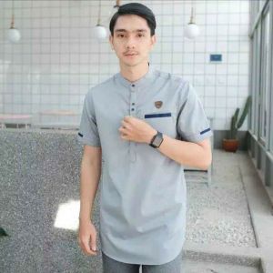 Baju Koko Kuota Dewasa Lengan Pendek Terbaru 2025 Kain Halus Size M L Xl Xxl