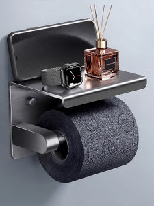 ROLONG | Drill-Free Wall Mounted Bathroom Tissue Holder