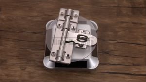 Security And Anti-Theft Door Latch Lock Stainless Steel Left/Right Slide Bolt Doorlock (4"/6"/8")