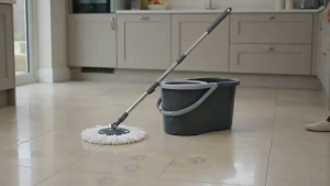 Spin Mop with Bucket - Easy Press Dehydration