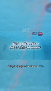 Set Kompresor Regulator Portable 5 Jam 16m High Capacity Surface Supplied Diving System SSDS Respirator Oksigen Selam Upgraded